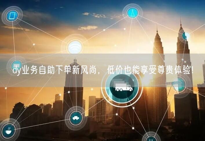 dy业务自助下单新风尚，低价也能享受尊贵体验！