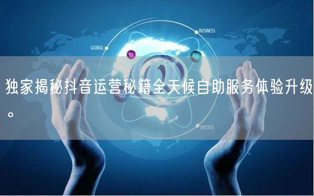 独家揭秘抖音运营秘籍全天候自助服务体验升级。